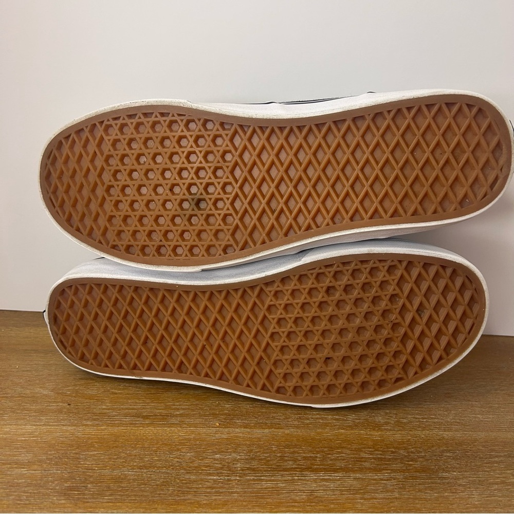 Vans Men's Athletic Low Top Textile Canvas Skate Shoes Black TB4R US 10 - Picture 6 of 8